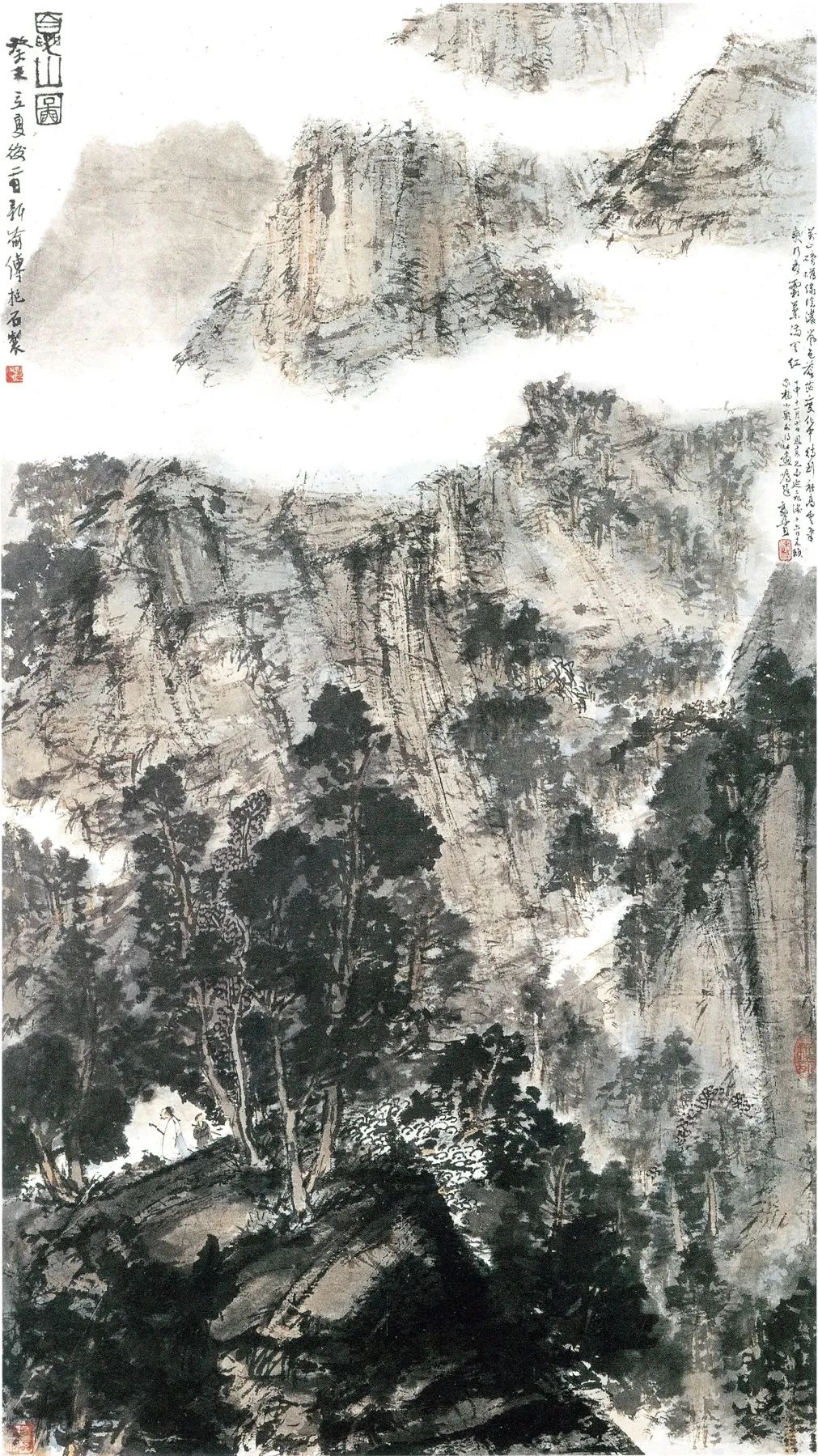艺术资讯| 傅抱石的山水画